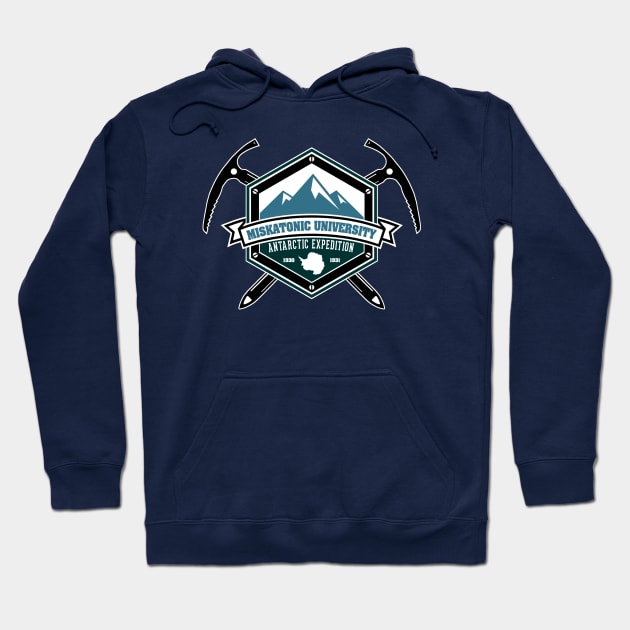 Miskatonic University Antarctic Expedition Hoodie by AngryMongoAff